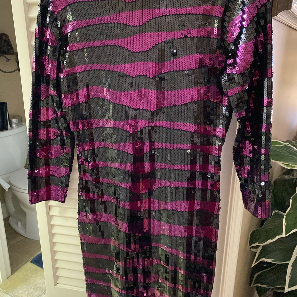 Sequence dress black/purple Small
